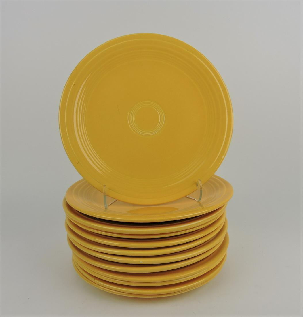 Fiesta 9" plate group, 12 yellow (1 of 1)