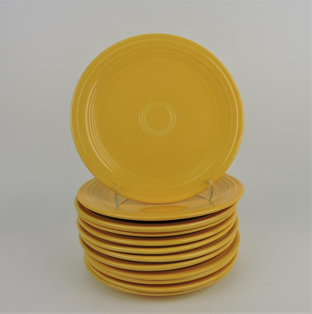 Fiesta 9" plate group, 12 yellow (1 of 1)