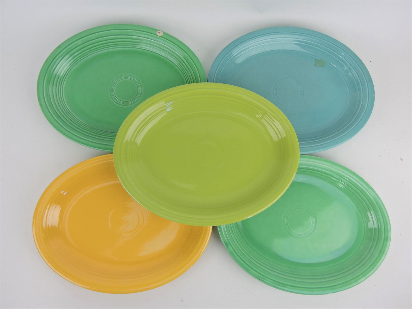 Fiesta platter group, 5 mixed colors (1 of 1)