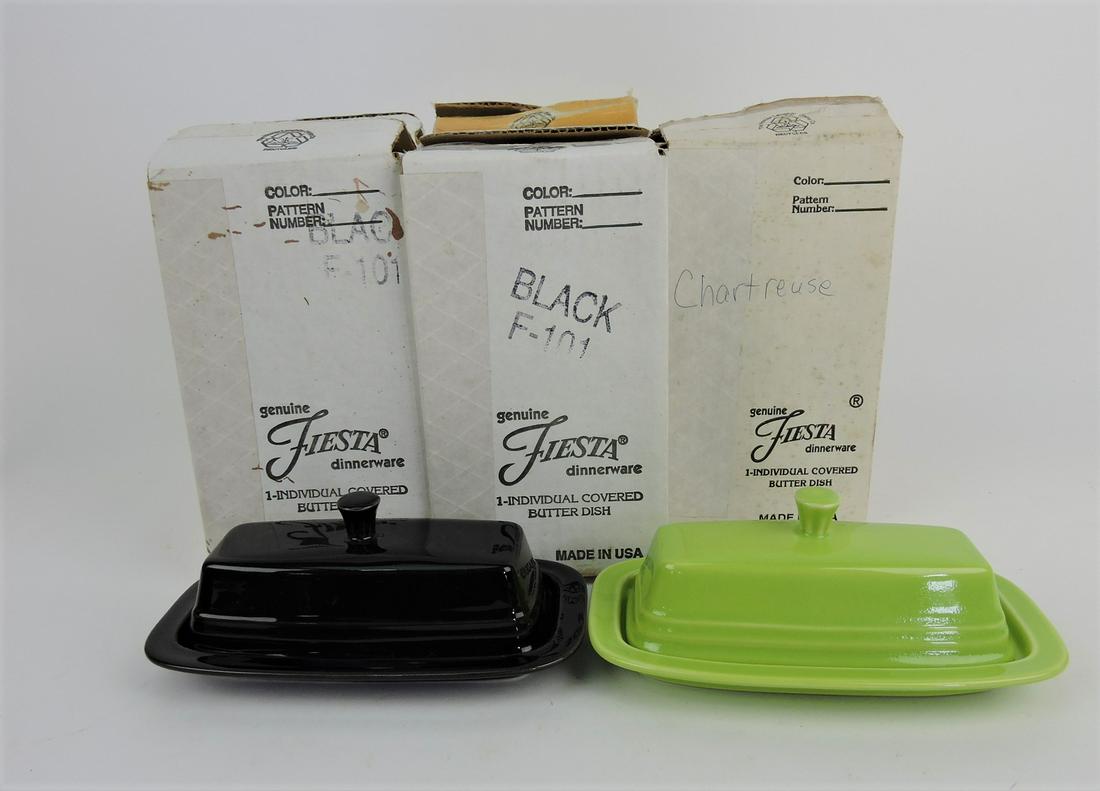 Fiesta Post 86 lot of 5 butter dishes, (1 of 1)