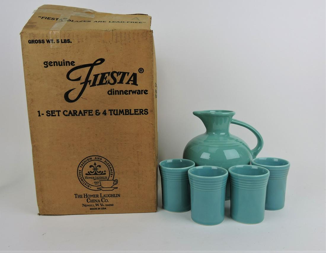 Fiesta Post 86 turquoise water carafe (1 of 1)