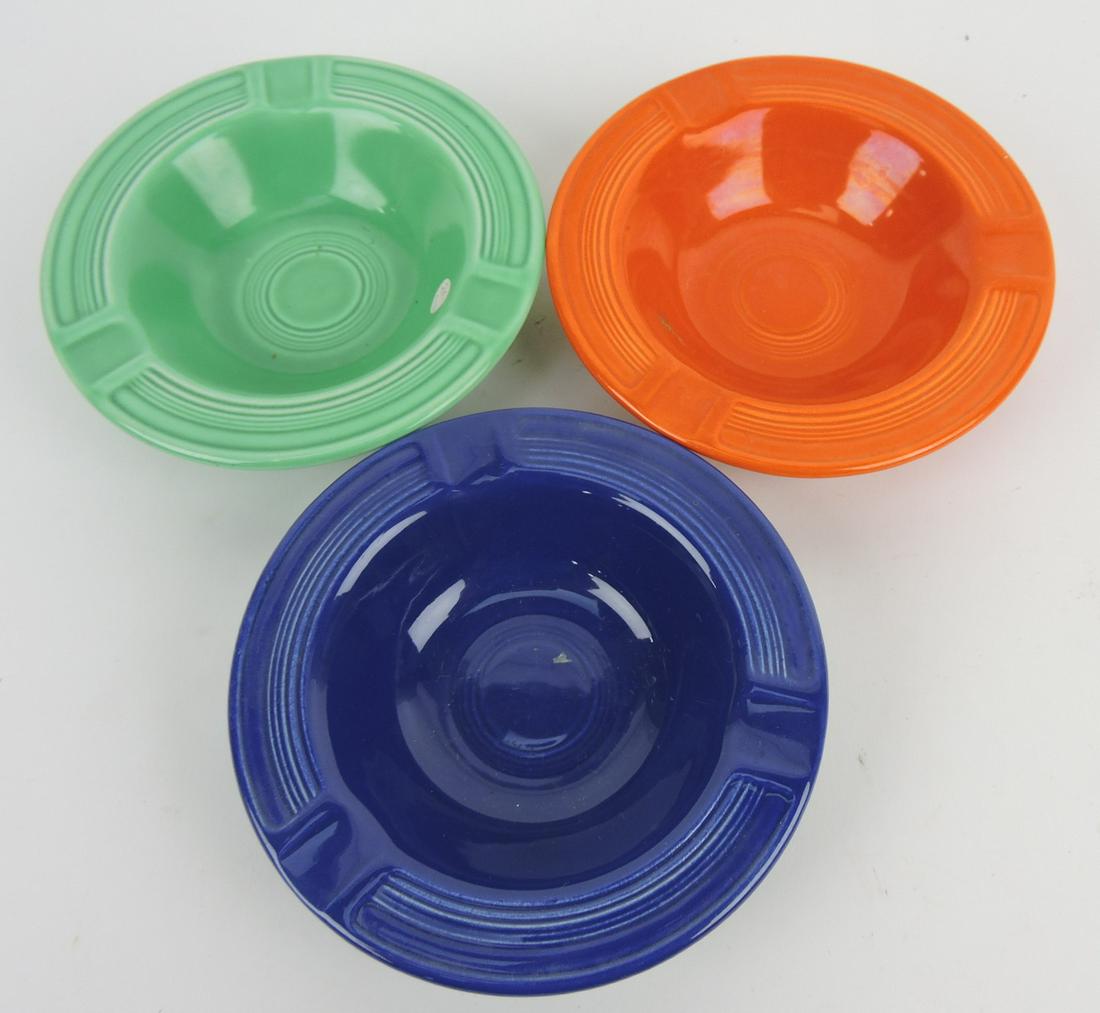 Fiesta ashtray group: red (nick), cobalt, (1 of 1)