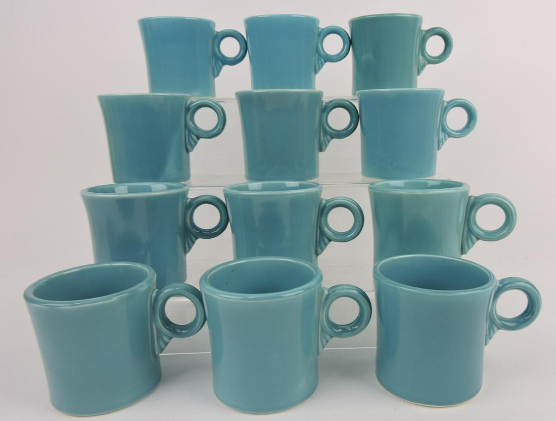 Fiesta mug group, 12 turquoise (1 of 1)