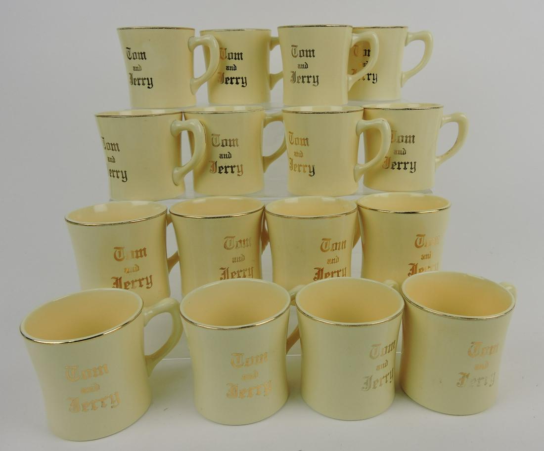 Fiesta lot of 16 Tom & Jerry "D" handled: mugs