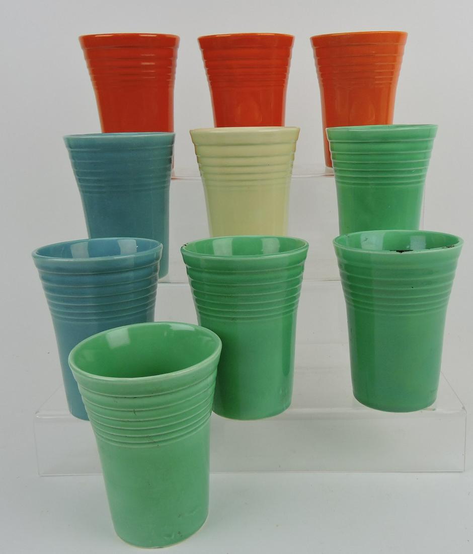 Fiesta water tumbler group, 10 mixed (1 of 1)
