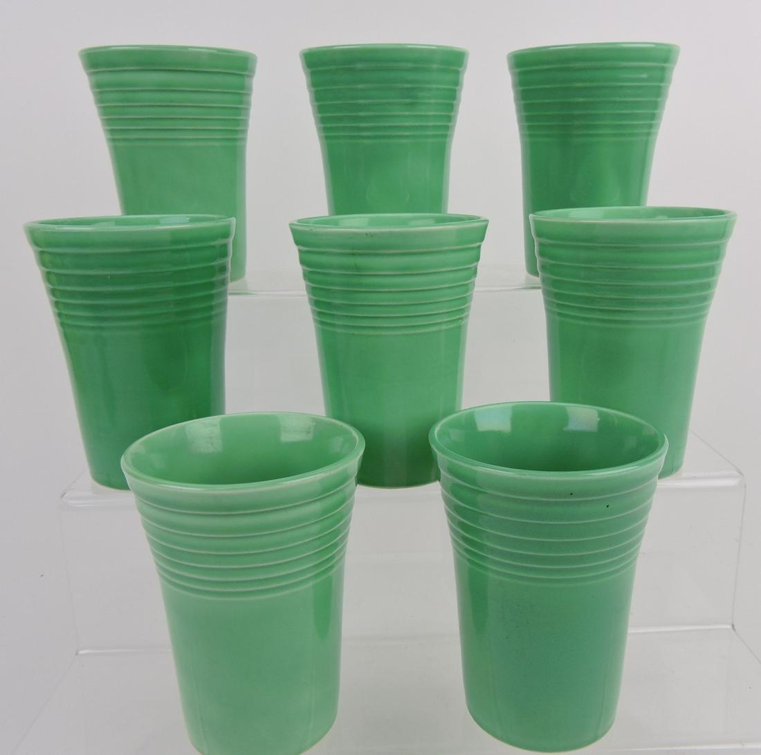 Fiesta water tumbler group, 8 green: .