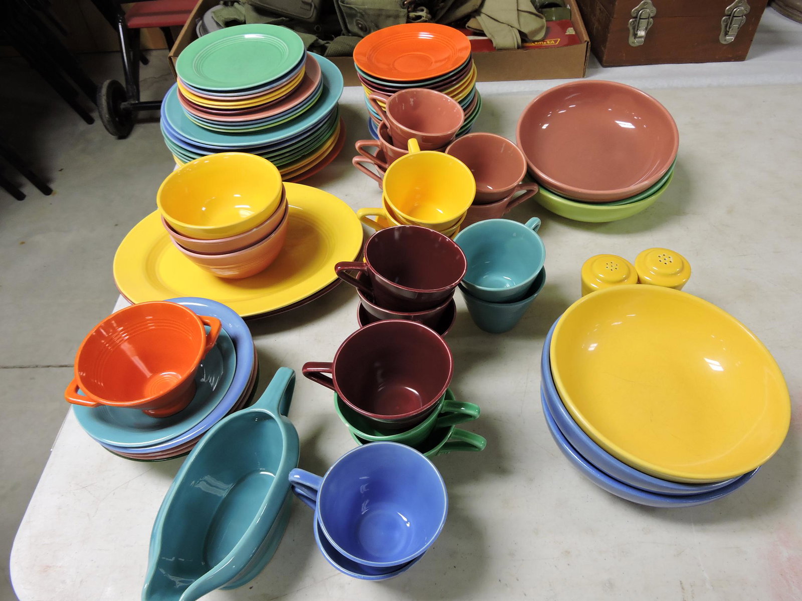 Fiesta Harlequin lot of 75 pieces,: various condition
