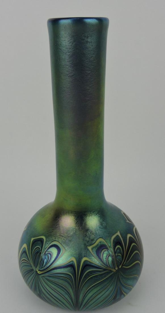 Orient & Flume art glass vase, 9": .