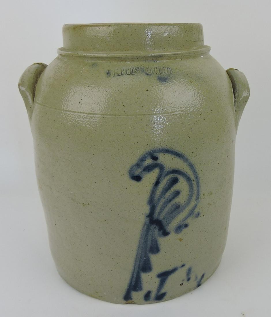 Whites Utica salt glaze stoneware crock (1 of 2)