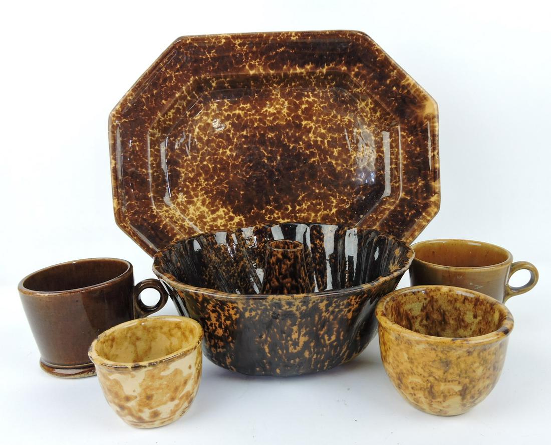 Bennington Rockingham group - 15" platter, (1 of 1)