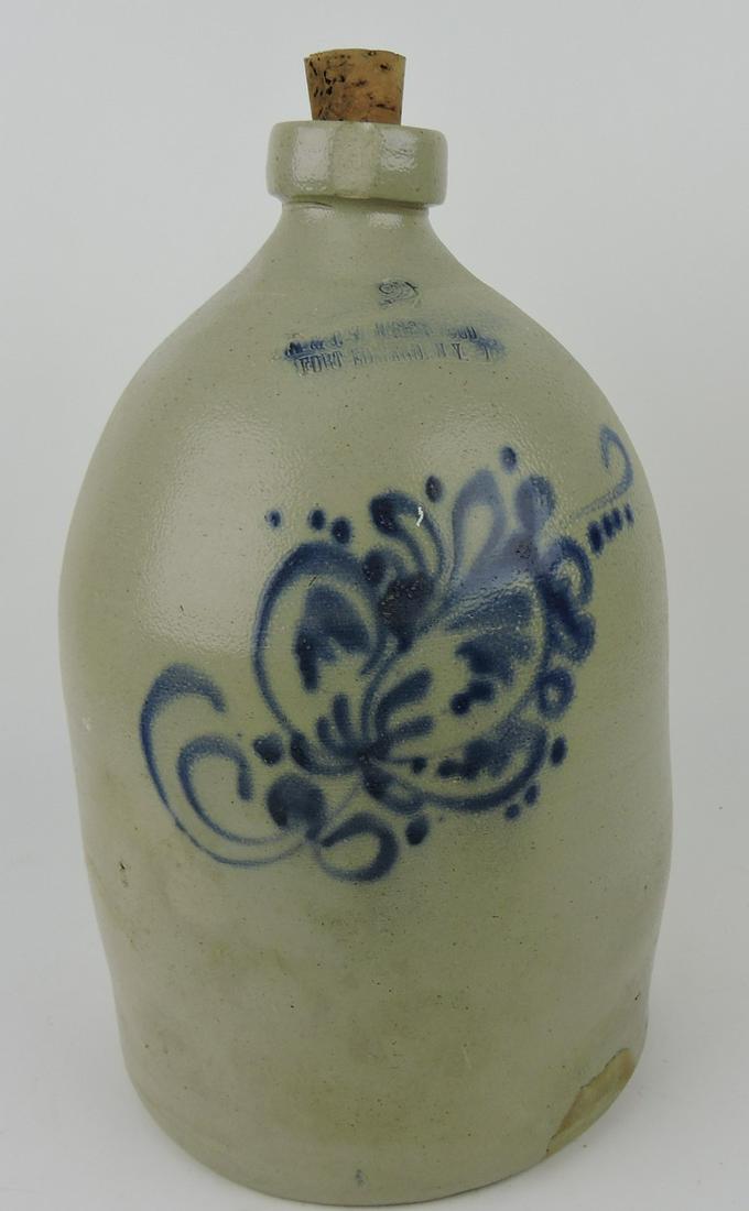 Stoneware salt glaze 2 gallon crock jug (1 of 1)