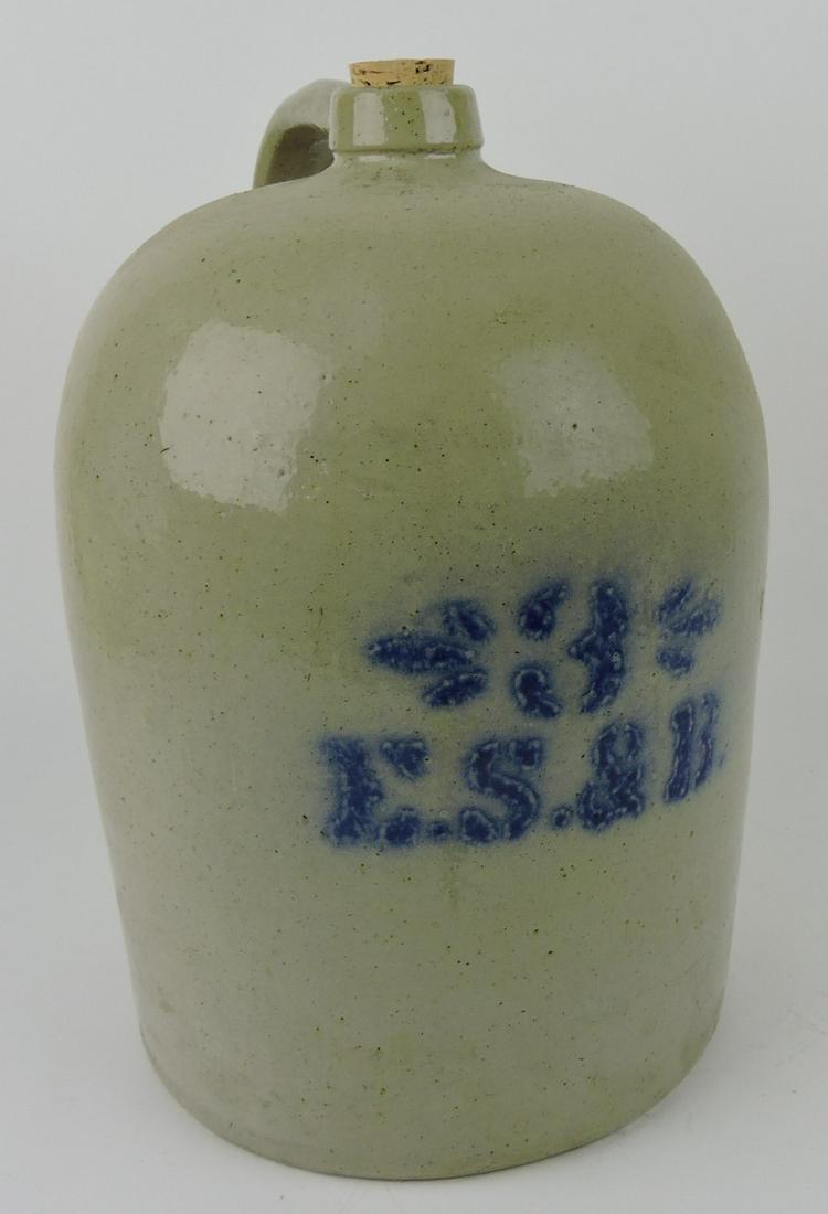 Stoneware salt glaze 3 gallon crock jug (1 of 1)