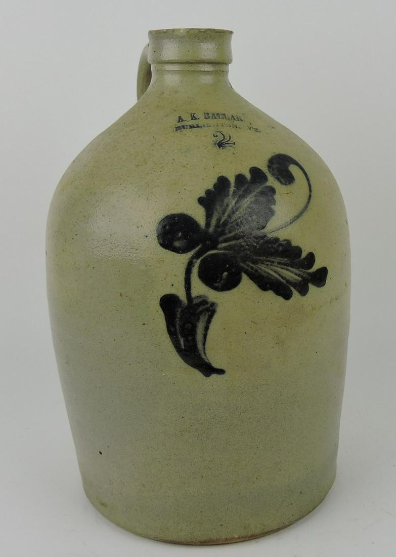 Stoneware salt glaze 2 gallon crock jug (1 of 1)