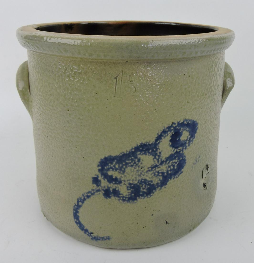 Stoneware 1 1/2 gallon crock with (1 of 1)