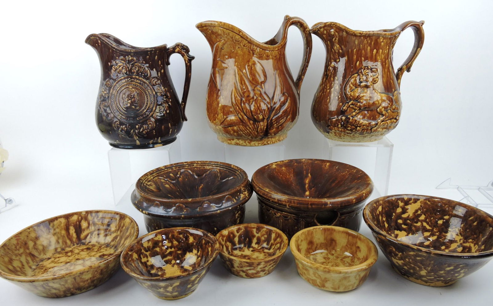 Bennington Rockingham lot of 10 (1 of 1)