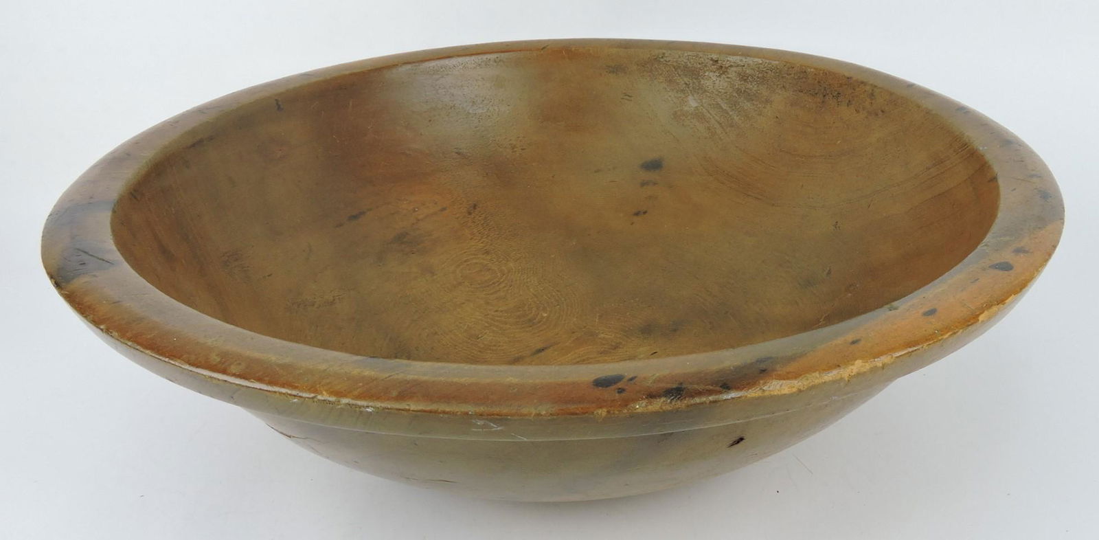 Large primitive wooden butter bowl, (1 of 1)
