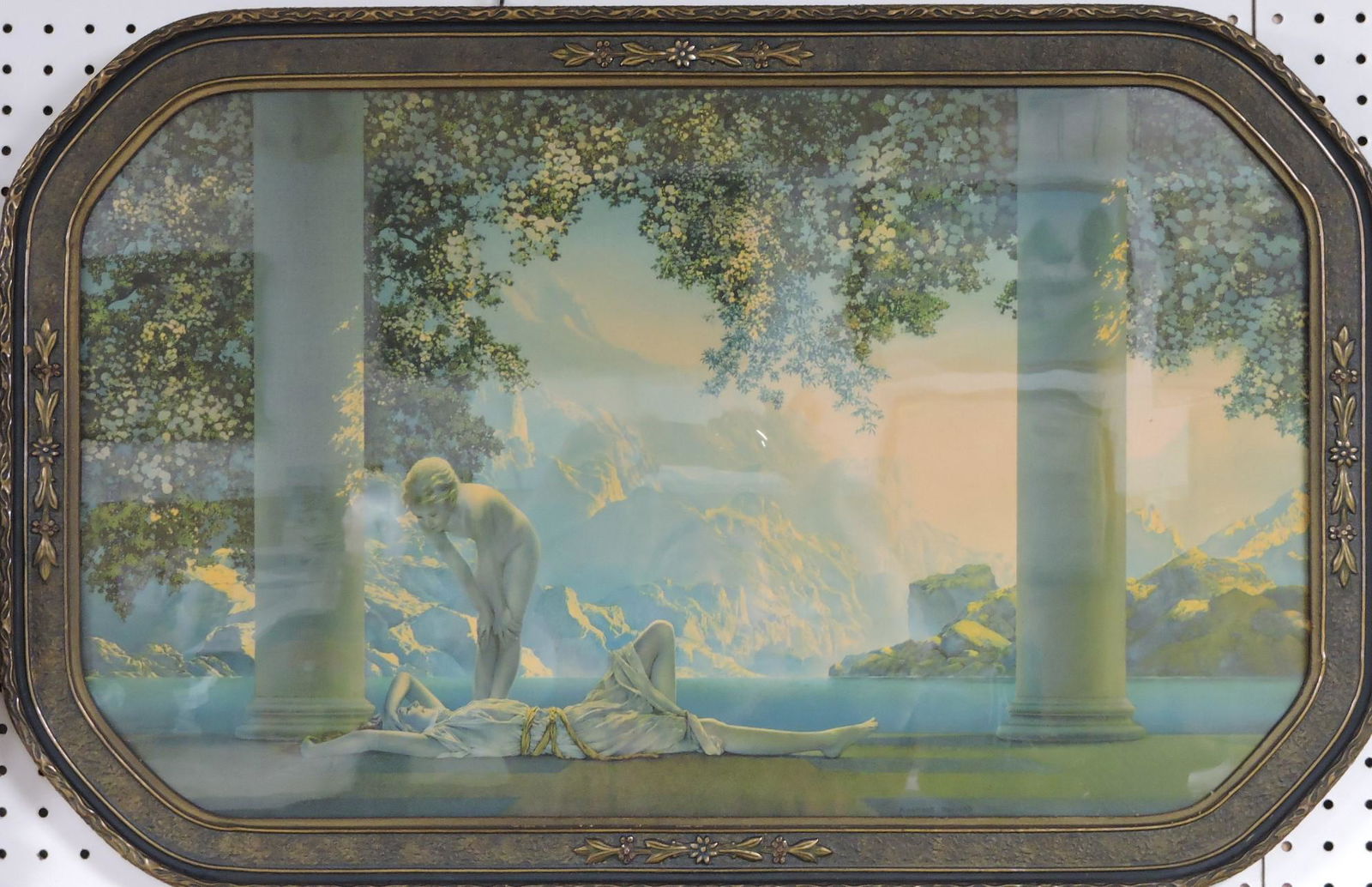 Maxfield Parrish print in original frame, (1 of 1)