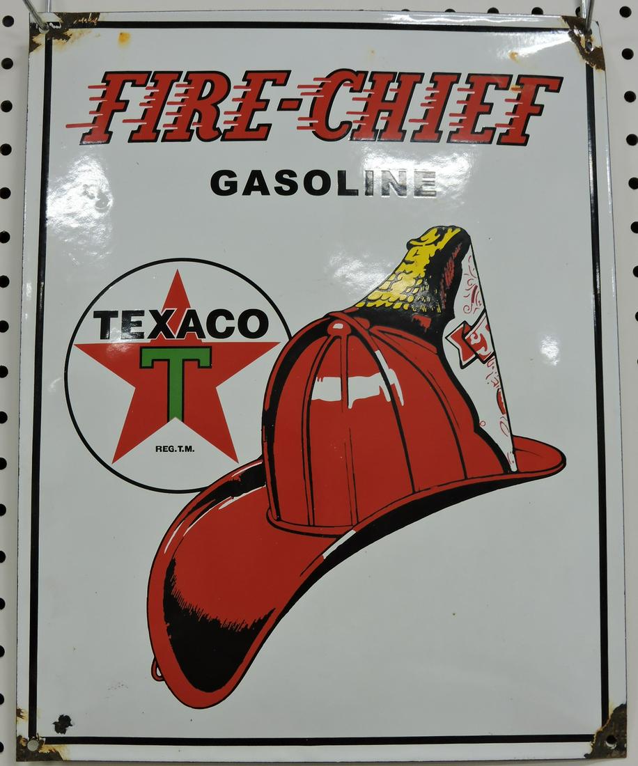 Texaco Firechief Gasoline porcelain (1 of 1)