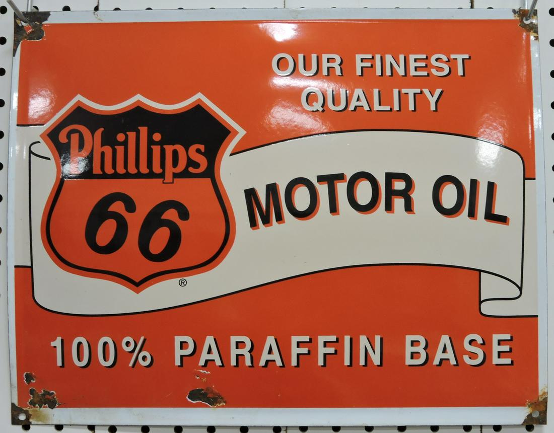 Phillips 66 Motor Oil porcelain gas (1 of 1)