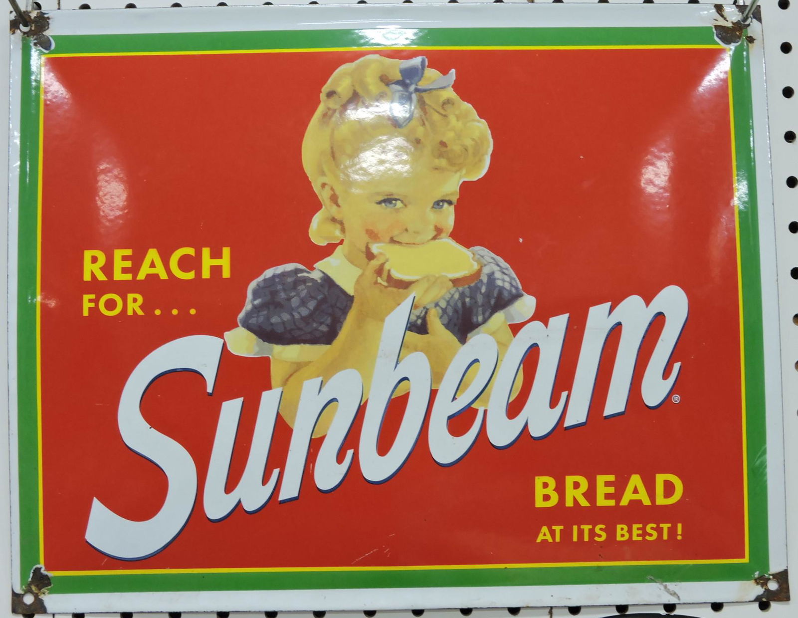 Sunbeam Bread porcelain single sided (1 of 1)