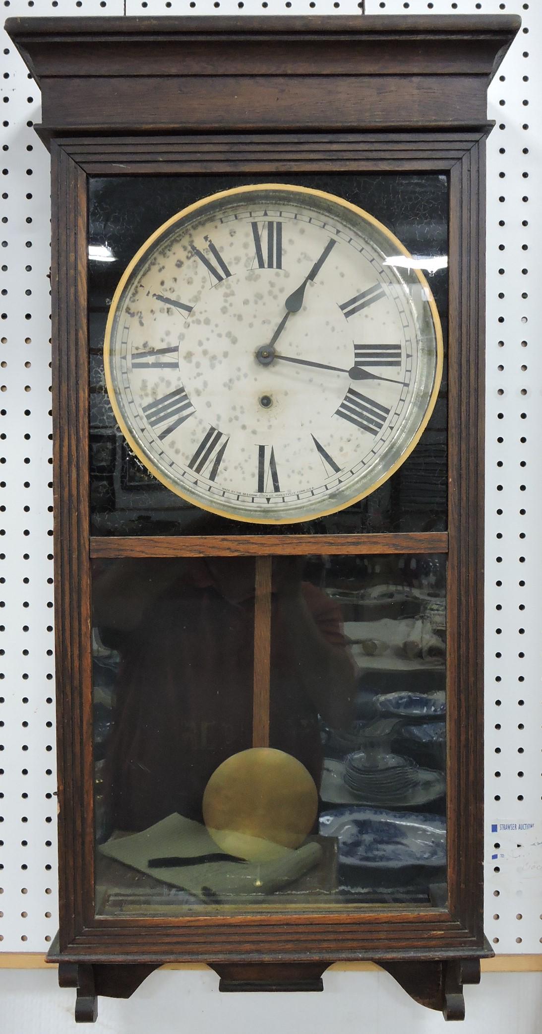 Sessions oak wall regulator clock, (1 of 1)