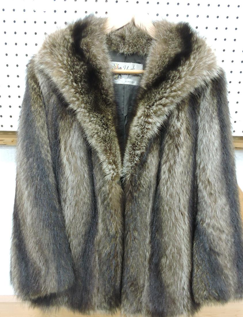 York Furrier racoon jacket: .