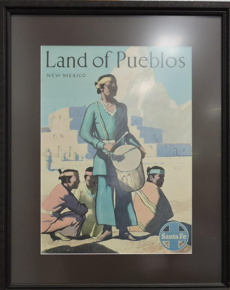 Santa Fe Railroad poster "Land of (1 of 1)