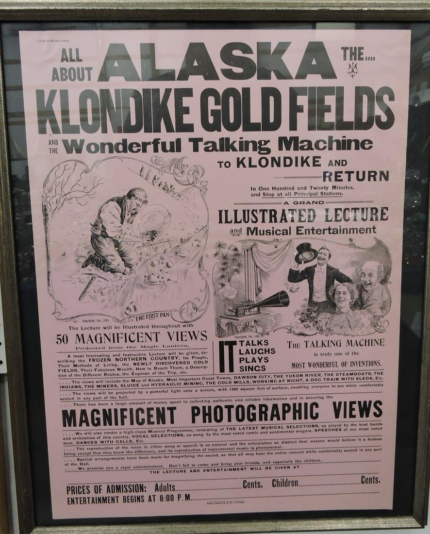 Original Gold Rush framed poster, (1 of 1)