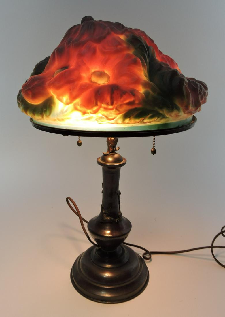 Pairpoint (unsigned) Puffy table lamp with (1 of 2)