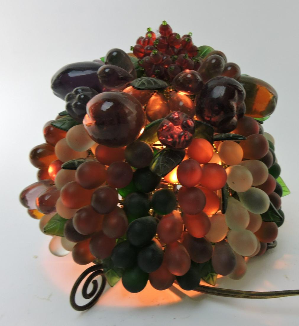 Glass bundle of fruit lamp, 7"h (1 of 1)