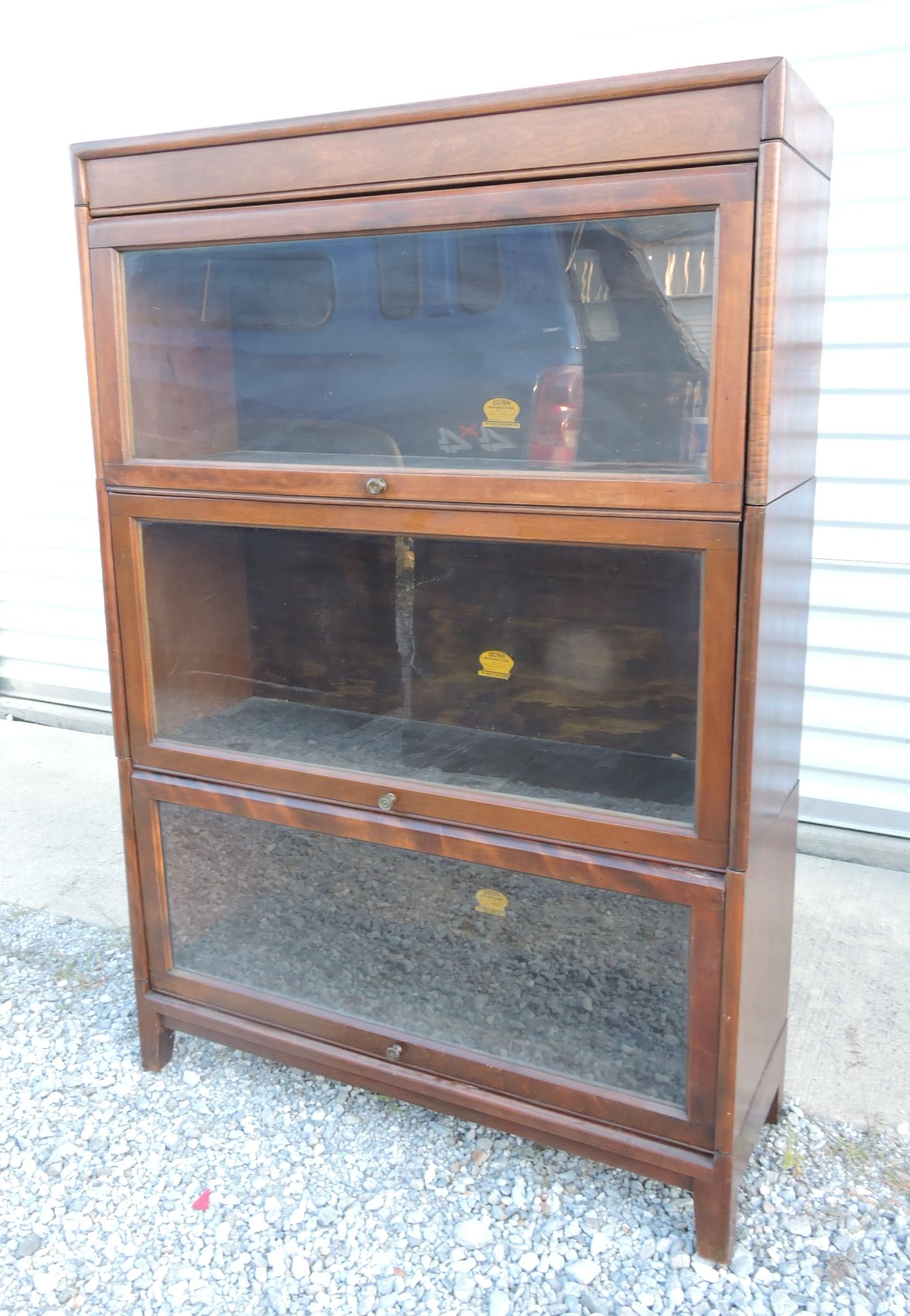 Gunn 3 section stacking bookcase, (1 of 1)