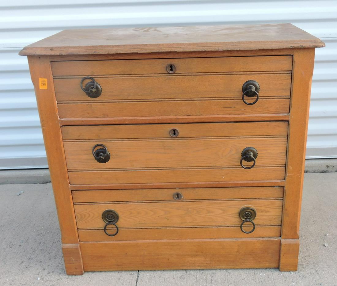 Oak commode, 28"h, 30"w: .