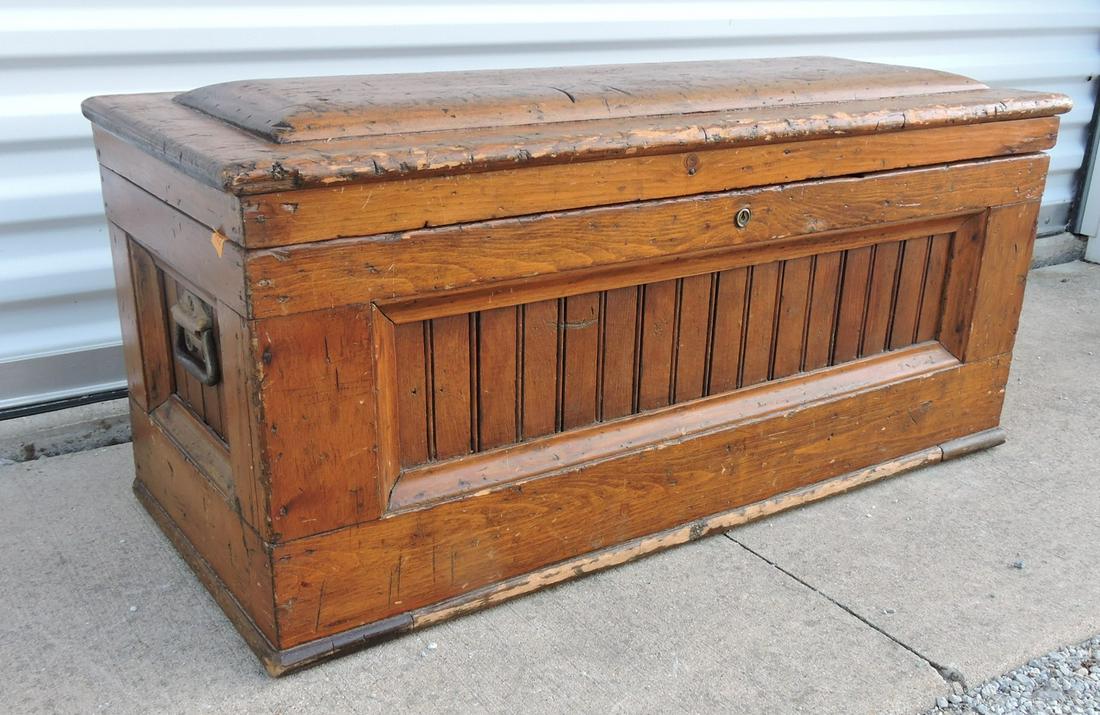Pine carpenter's chest, 36"w, 16"h (1 of 3)