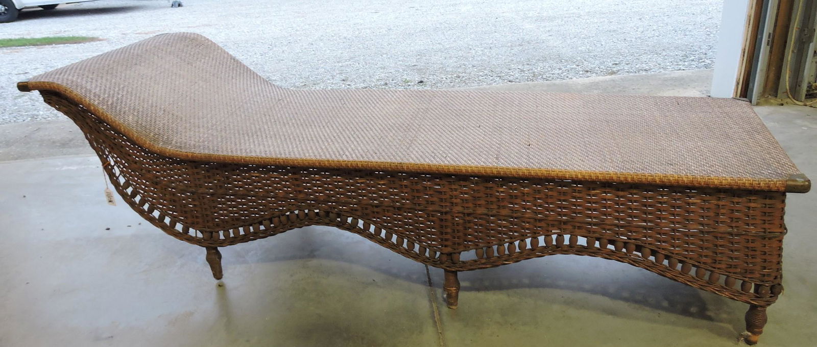 Wicker chaise lounge, 74" (1 of 1)