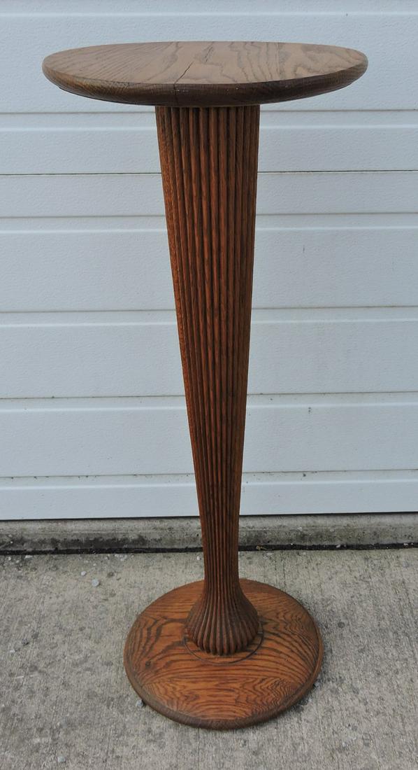 Oak fern stand, 34"h, 13 1/2"d (1 of 1)