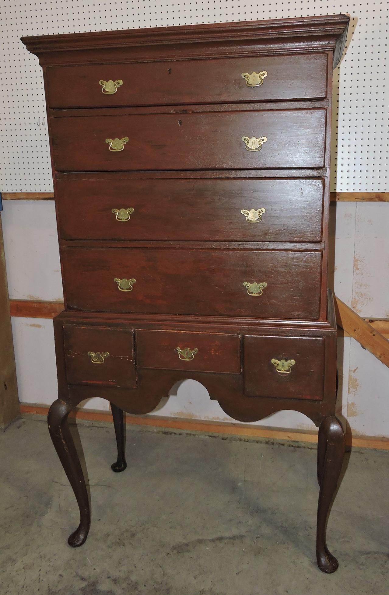 18th C. New England two piece highboy (1 of 3)