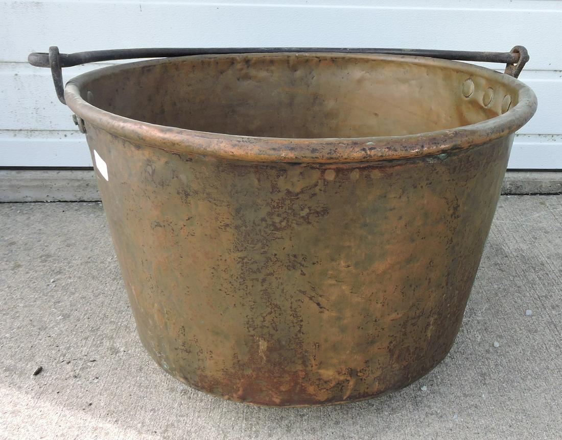 Brass apple butter kettle, 25"d (1 of 1)