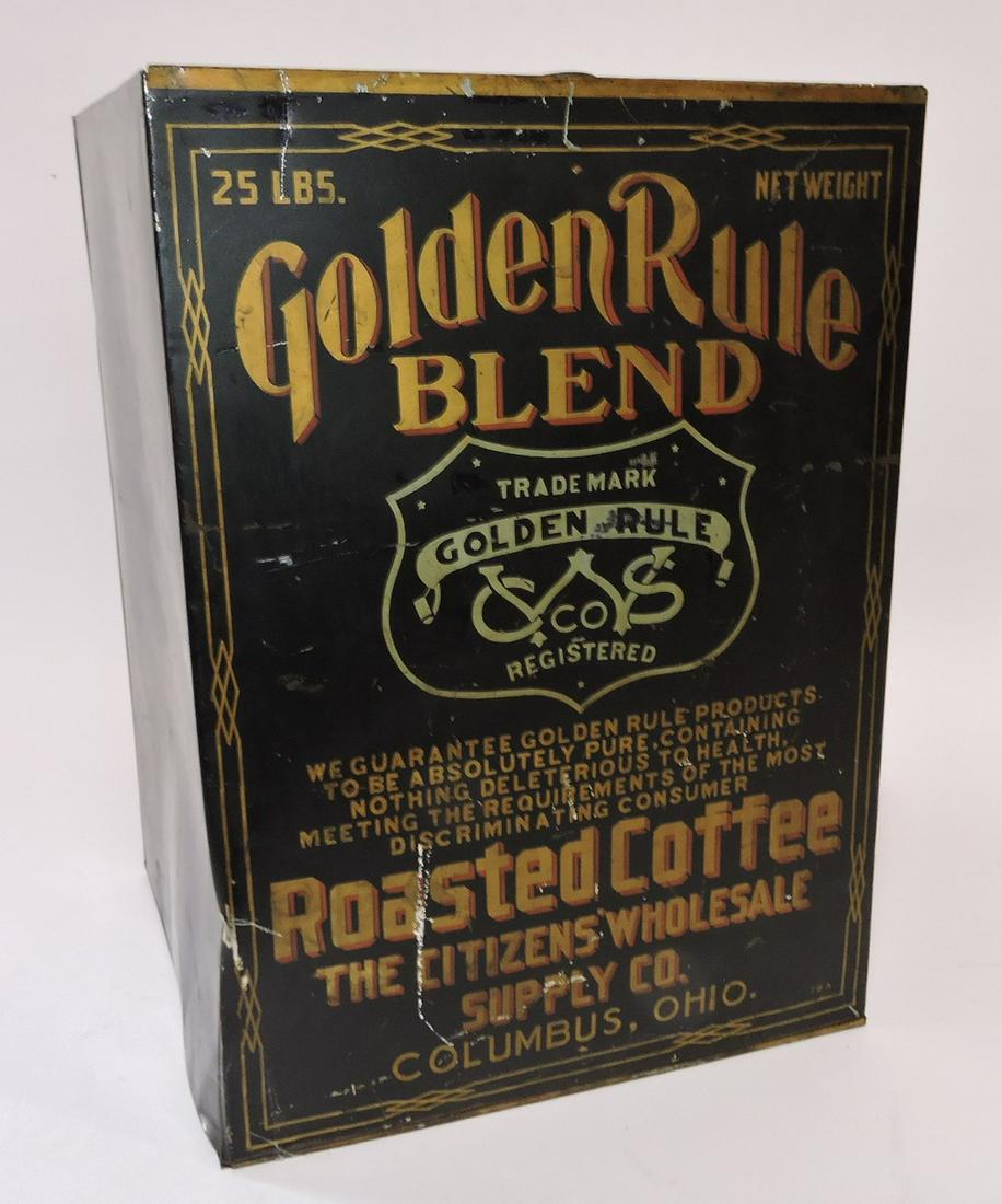 Golden Rule Coffee 25 lb. advertising (1 of 1)