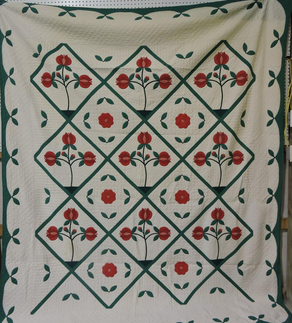 Antique quilt, 104"x85", Mountain Mist (1 of 1)