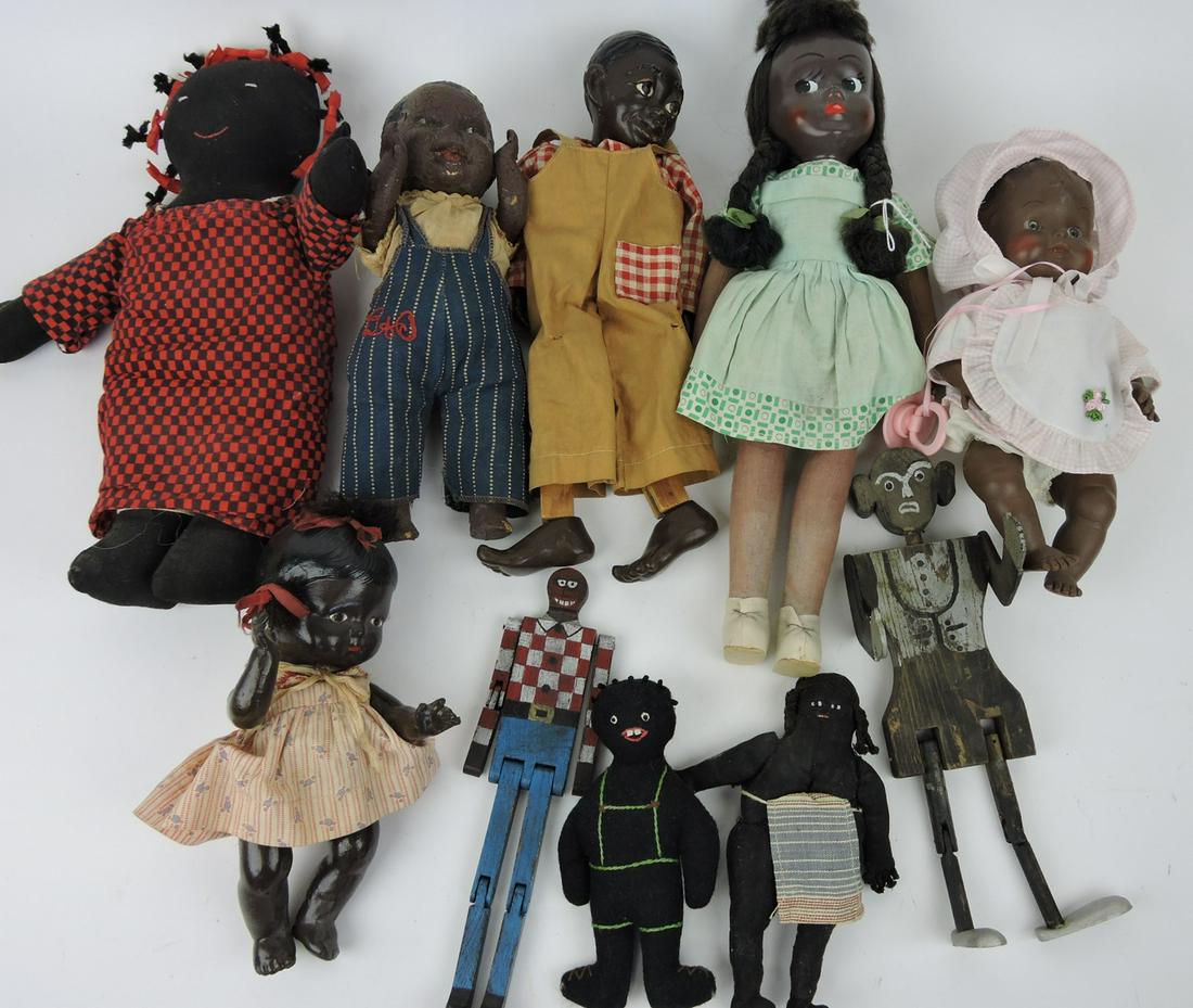 Lot of 10 Black American dolls (1 of 2)