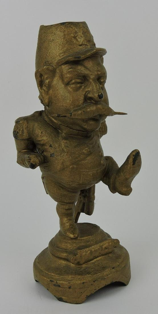 Cast iron soldier figural match (1 of 1)