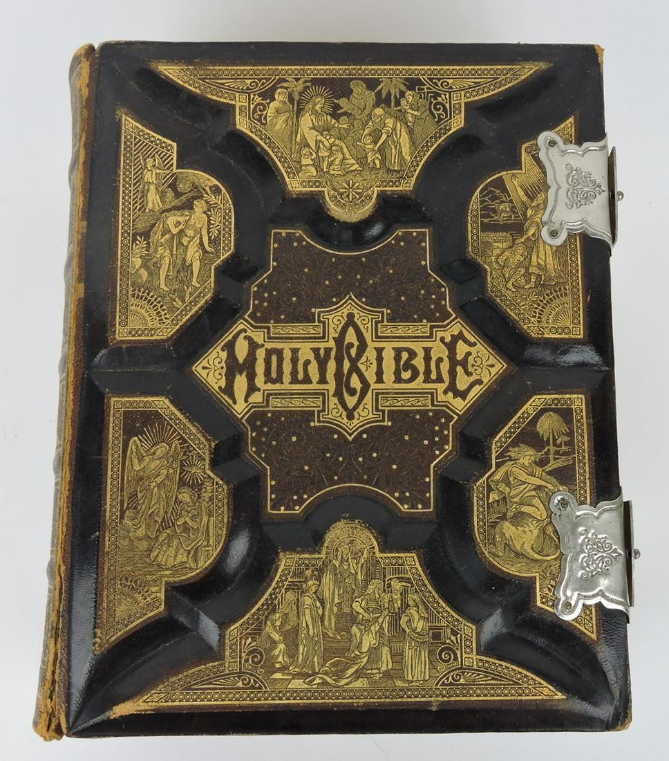 Early Bible, Parallel Columns, Pictorial (1 of 3)