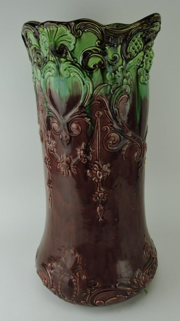 Blended majolica umbrella stand, 22" (1 of 1)