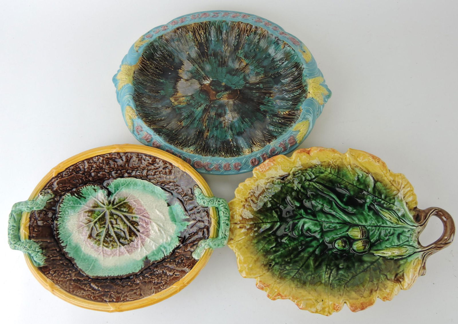 Majolica lot of 3 platters (1 of 1)