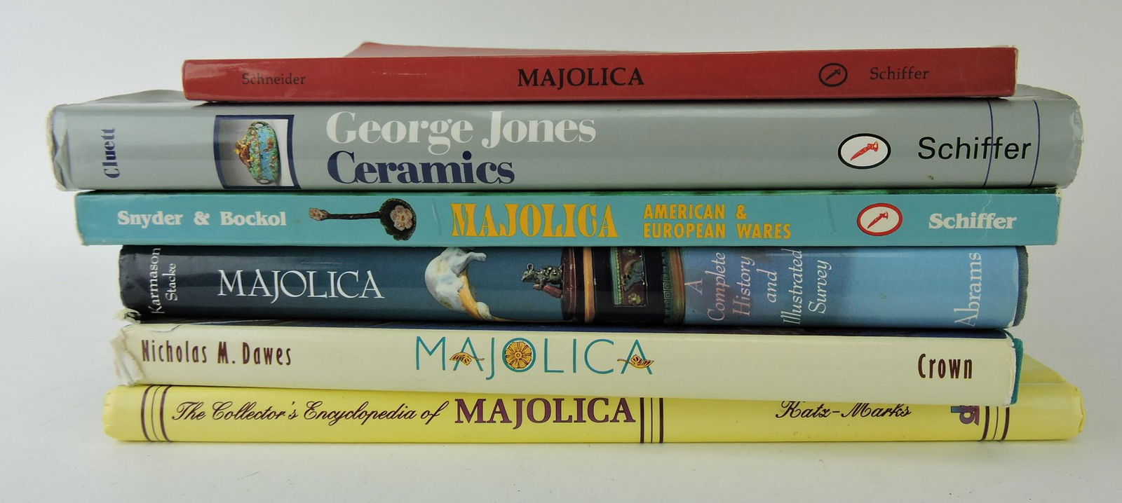 Majolica lot of 6 reference books (1 of 1)