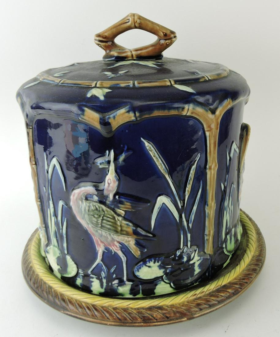 Forester majolica stork in marsh (1 of 1)