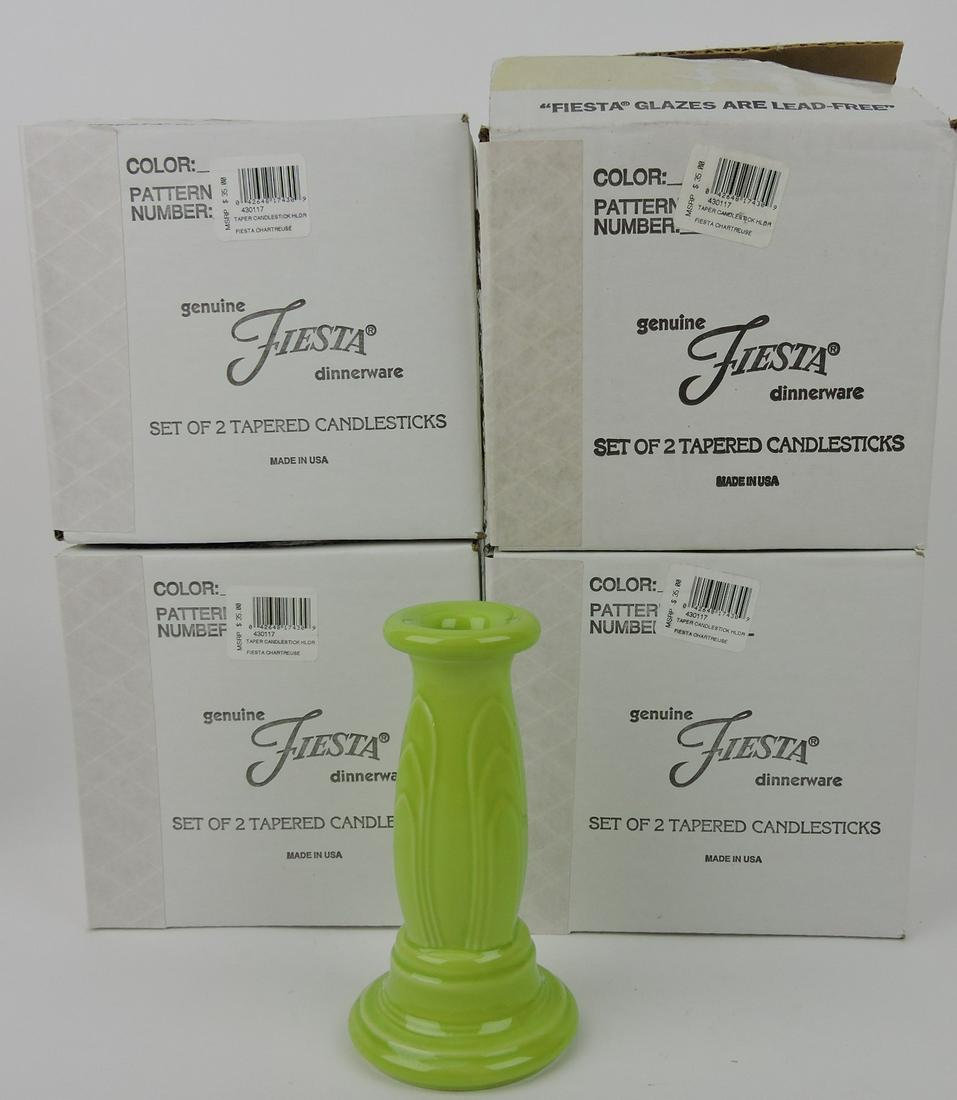 Fiesta Post 86 chartreuse lot of 4 pair (1 of 1)