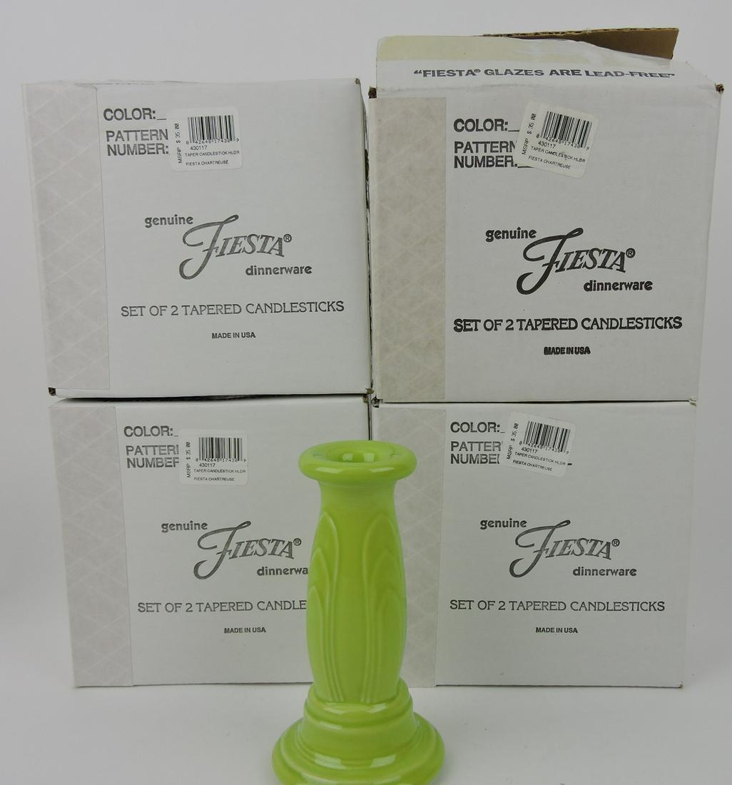 Fiesta Post 86 chartreuse lot of 4 pair (1 of 1)
