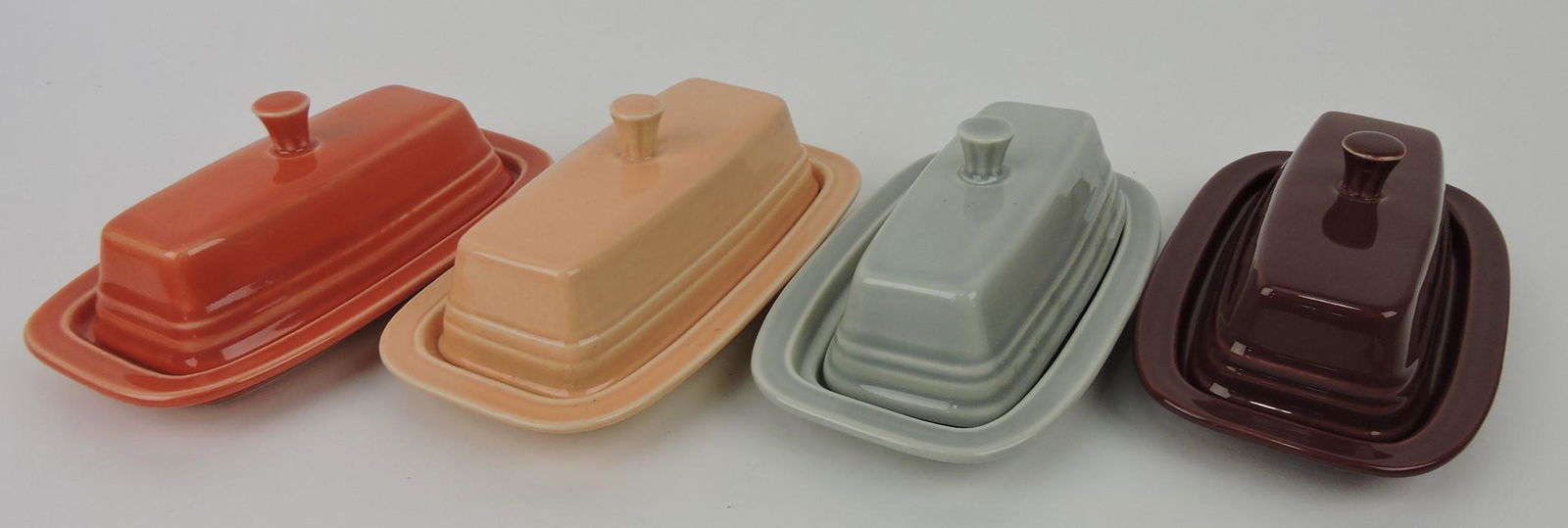 Fiesta Post 86 lot of 4 butter dishes: (1 of 1)