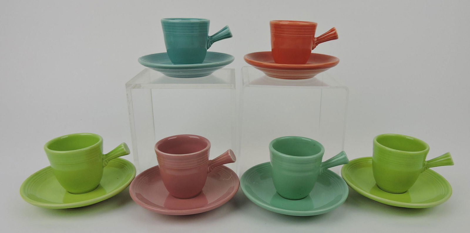 Fiesta Post 86 lot of 6 AD cups & saucers: (1 of 1)